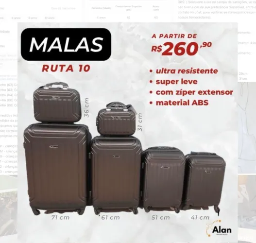 Malas para viagem