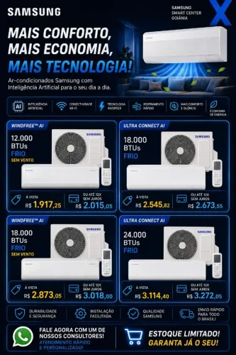 Chegou a Melhor Época para Comprar Ar-Condicionado Samsung! Promoções Especiais