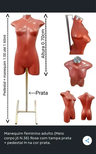 Manequim com pedestal