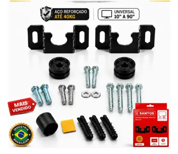 Suportes de TV Universal de 10 a 90", Reforçado, Envio OLX Pay, Produtos Novos Aproveite