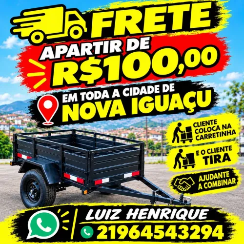Frete 70 reais 3 item em toda cidade de Nilópolis , faço também para outras cidades
