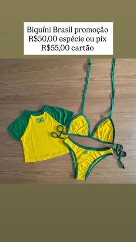 Biquíni Brasil 3 peças 