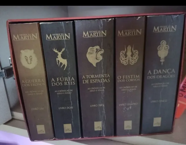 Box Livros Crônicas de gelo e fogo