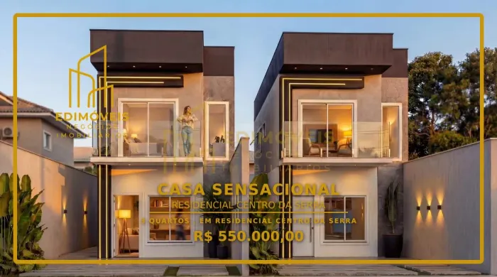 Espaço e Privacidade: Casa Duplex no Residencial Centro da Serra, Pronta para Morar