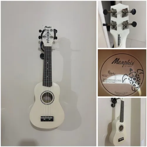 Ukulele Memphis by Tagima Honu Soprano Branco