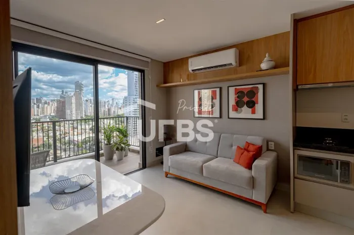 Apartamento Studio à venda no Setor Bueno, 1 suíte, 1 vaga, próximo ao Parque Vaca Brava e