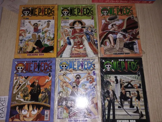 Mangás One Piece - Vol 1 ao 6