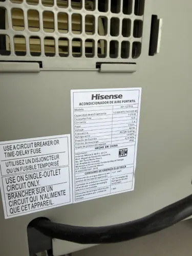 ? AR CONDICIONADO PORTÁTIL HISENSE 12.000 BTUs - 110V