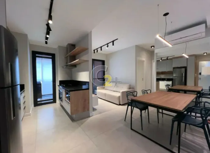Apartamento mobiliado para locação em Pinheiros com 2 quartos, sendo 1 suite e 1 vaga