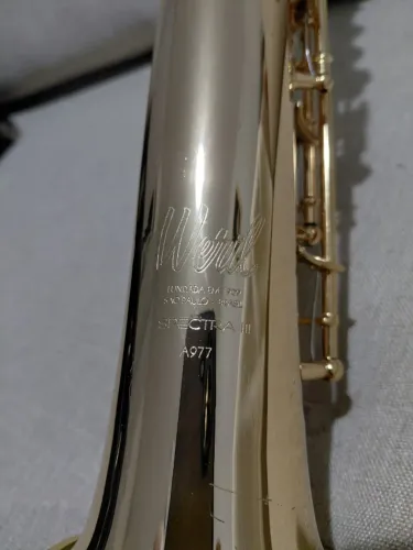 Sax Soprano Weril Spectra 3 Com Estojo Tudel Inteiriço, 2 Boquilhas,Yanagisawa e Everthon