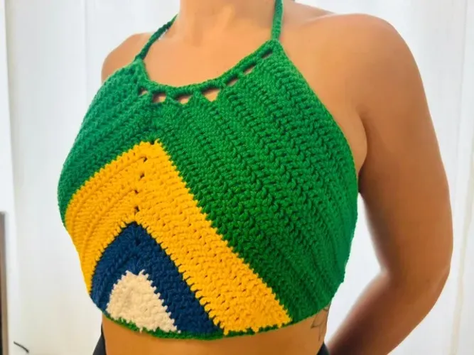 Cropped/Top/Frente Única Bandeira - COPA 2026
