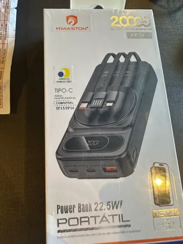 BATERIA PORTÁTIL POWERBANK - INDUÇÃO 