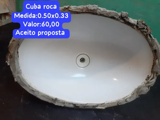 Cuba branco para pia banheiro! Não aceito proposta