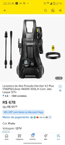 Kärcher K2 Plus Turbo Lavadora de alta Pressão