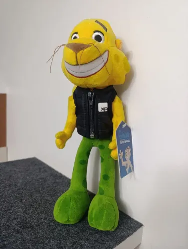Mascote das olimpíadas Ginga original na etiqueta 