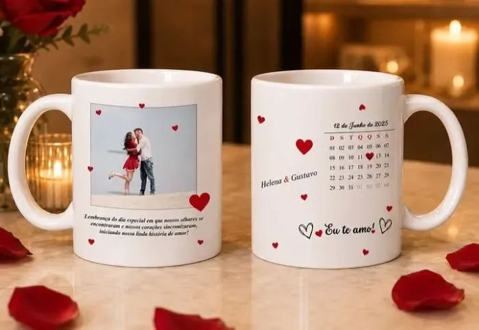 Caneca personalizada dia dos namorados!
