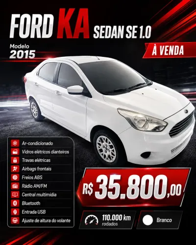 Ford KA+ Sedan 1.0 Tivct Flex 4P 2015