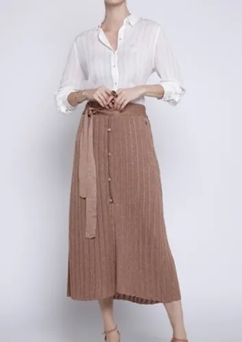 SAIA P - TRICOT BOTÕES FRENTE CANELADO BRILHO DUDALINA FEMININA