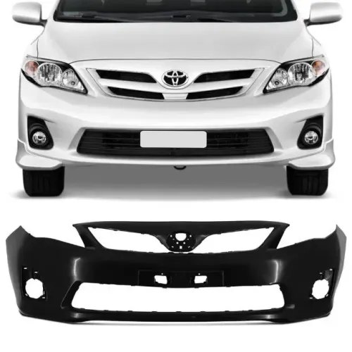 Parachoque Dianteiro Toyota Corolla 2012 à 2014- Preto Liso- Lumax