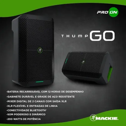 Caixa de som Mackie thump go 250w