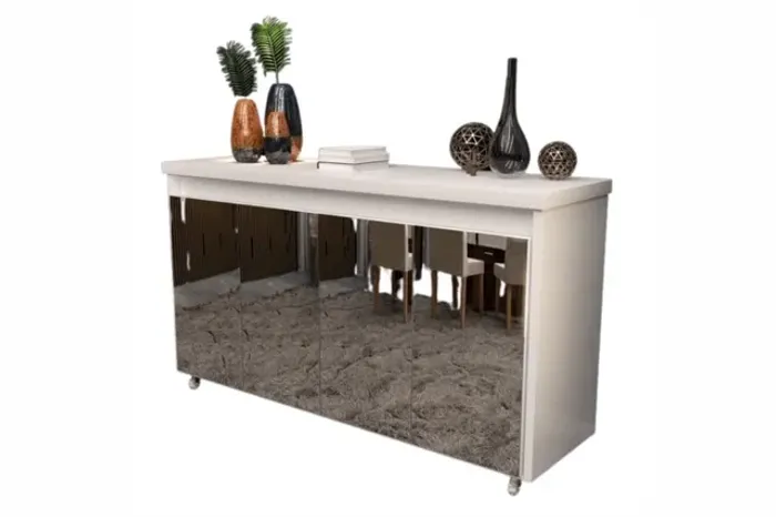 BUFFET MARIA C/ESP + KIT 5 PÉS RODÍZIOS r76