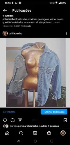 Jaqueta jeans vintage cgc clara acinturado Tm P/M