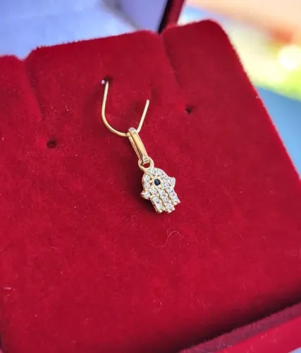 PROMO! Pingente Mão de Fátima Ouro 18k