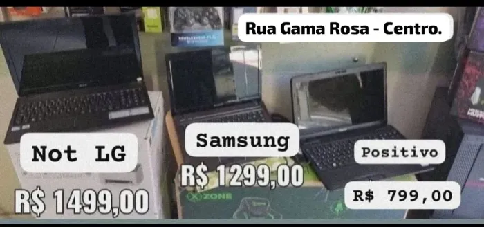 Notebooks LG, Samsung e Positivo