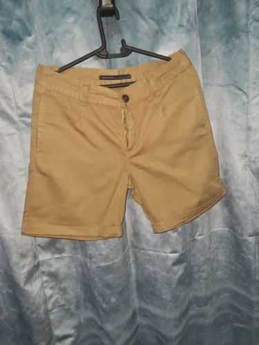Short bermuda feminina sarja cor caqui tam. 38