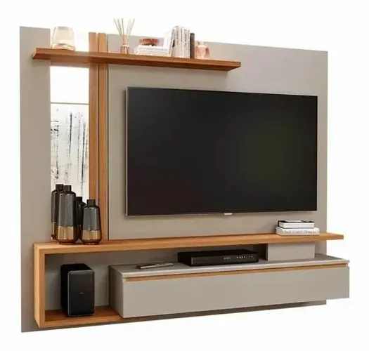 Painel Treviso 100% MDF, Espaço para Tv ate 60 polegadas