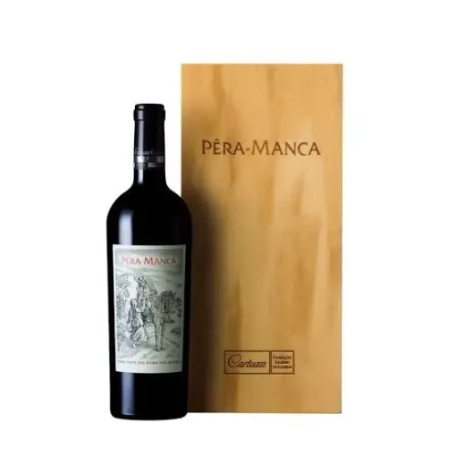Vinho tinto Pera Manca 2015 caixa de madeira