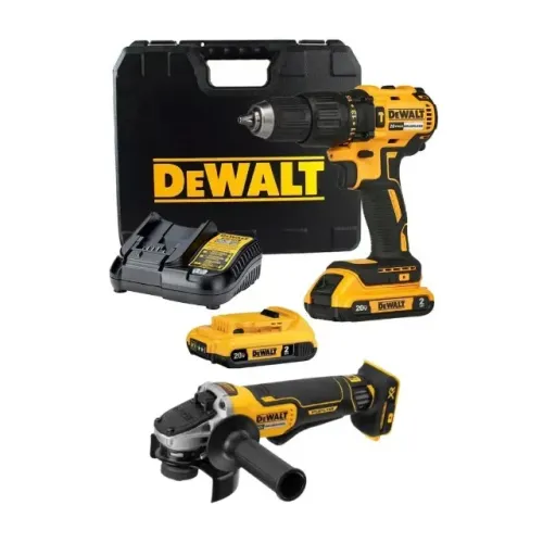 Furadeira Parafusadeira Impacto 1/2 Brushless +Esmerilhadeira Angular 4-1/2? 5?a Bateria D