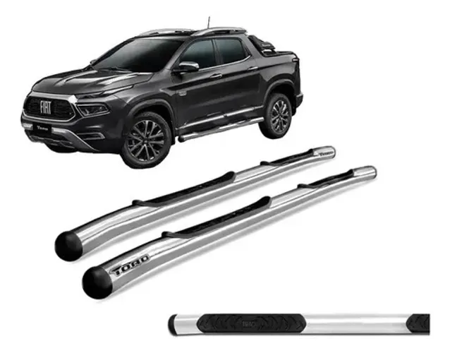 Estribo Fiat Toro Tubular 2016 A 2024 Volcano Endurance