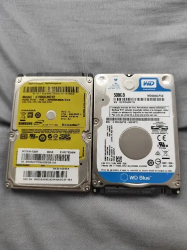 HD notebook marcas variadas 500gb