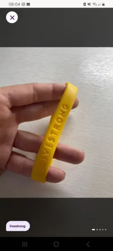 Pulseira Livestrong 