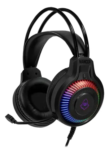 Headset Gamer , Rainbow, Drivers 40mm Preto