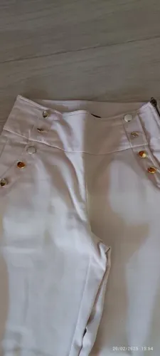 Calça social feminina salmão 