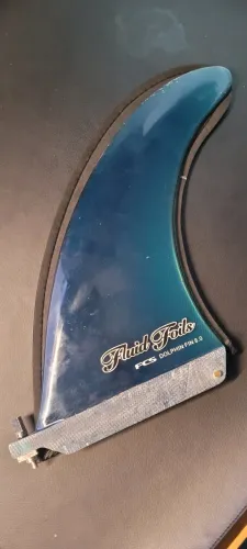 Quilhão FCS Fluid Foils Dolphin Longboard Fin - 8" Blue