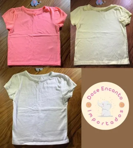 kit 3 camisetas garanimals tamanho 24 meses importadas (desapegos)