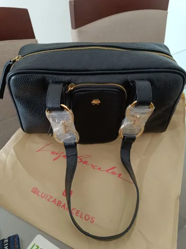 Bolsa Luiza Barcelos NOVA ORIGINAL COURO LEGÍTIMO 