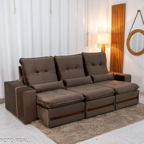 SOFÁ SUPER ELEGÂNCIA E CONFORTO COM 260 LAGURA E ESPUMA D33 SURPREENDA-SE!! UWRUY