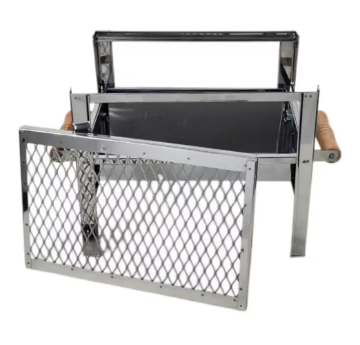 Churrasqueira mini portatil aço inox