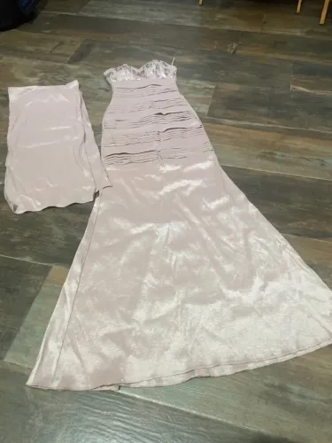 Vestido de Festa Longo Rosa Claro