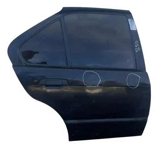 Porta Bmw 325i 1994/1995 Traseira Direita Preta Avariada