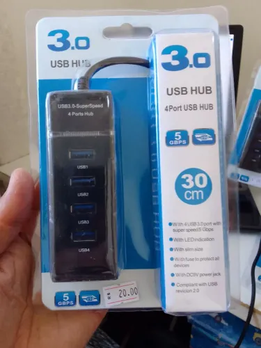 HUB USB 4 portas 3.0 - LACRADO