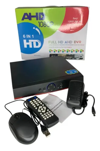 Dvr 16 Canal Gravador Digital 1080p Full Hd Preto Ptz Bivolt Monitoramento por App