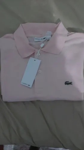 Polo Lacoste Rosa bebê