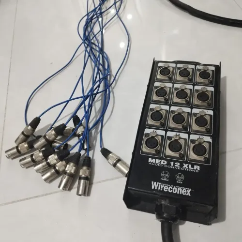 Multicabo de Áudio Wireconex 12 Vias - 10 Metros - Plugs Amphenol