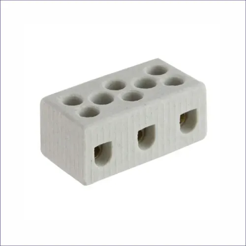 Conector Porcelana Emenda Chuveiro 3 Polos Até 10mm