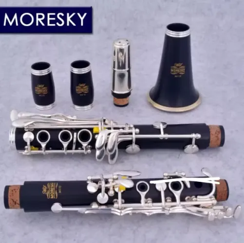Clarinete Moresky M112 madeira grenadilha NOVO c/ nf Somos Loja